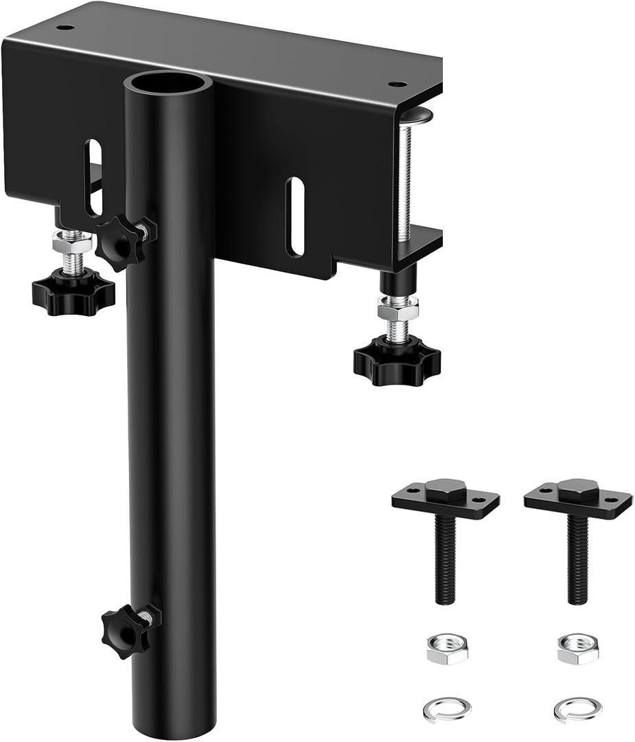 Truck Flag Pole Mount Holder Universal for Pickup Bed,No Drilling Truck Flagpole Mounting Bracket fits Up to 1.2" Pole