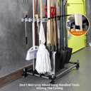 Heavy Duty Garden Tool Organizer Larage Storage Holder Storage Large Long Farming Tools Lawn Tool Metal Rack Shovel and Rake Organizer