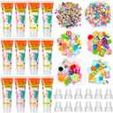 Lineshading 12 Set DIY Phone Case Kit Whipped Cream Glue Kit Include 12 Simulation Cream Glue 15ml with Nozzle 2 Pack Theme Decorations 2 Pack Decorating Accessories for Craft Birthday Gift(Candy)