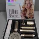 8-in-1 Hot Air Styler & Hair Dryer Brush Set, 110,000 RPM High-Speed Ionic Multi-Styler with Auto-Wrap Curlers, Diffuser, Volumizing & Thermal Brush for Fast Drying and a Smooth, Shiny Finish