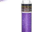 Hair and Body Glitter Spray, 1PC Sparkling Purple Hair Glitter Extra Fine Face Shimmer Powder for Clothes, Festival Loose Sparkle Powder for Rave Clothes Nail Art Easter Halloween Crafts (1PC Purple)