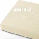 40x12x2 Outdoor Bench Cushion, Strengthen Waterproof Seat Cushions, High-Density Bench Pad with Anti-Slip Bottom, Outdoor Cushion for Patio Garden Swing Furniture - Beige