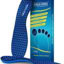 Walkhero Arch Support Inserts for Plantar Fasciitis and Flat Foot, Orthotic Insoles with Everyday Comfort and Support, Relieve Foot Pain and Fatigue (Mens 10-10 1/2 | Womens 12-12 1/2 Blue)
