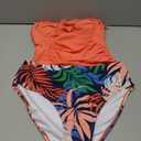 Eomenie Womens Halter Tankini Bathing Suit Ruched Tummy Control Two Piece Swimsuit with Bottom, Medium  