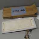 Segbeauty Stone Drying Tray, Water Absorbing Diatomite Tray with Handle for Sink, Kitchen Sink Organizer, Bathroom Soap Holder, Small (12.2" x 3.9" x 2.5", White-gold)