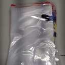 24pcs Mesh Zipper Pouch Bags - 8 Sizes Plastic Zipper Pouches for Organization, Mesh Bags with Zipper, Waterproof Clear Travel Pouches, UMETDO File Bag with Zipper for Office Supplies