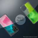 SteepLab Flowing Neon Sand Liquid iPhone 11 Case (2019, 6.1") - Full Body Protection with Raised Bezel - Pink Peach n Sand