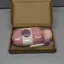 GliCraft Knitting Kits for Beginners Adults Hat Knit Kit with Yarn, Knitting Needles, Faux Pom, Scissors, Measuring Tape Practical and Easy to Use Complete Beginners for Women Men Present(Dark Pink)