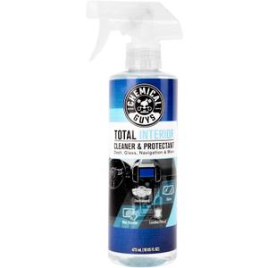 Chemical Guys Total Interior Cleaner & Protectant, Cleans & Protects Leather, Vinyl, Plastic, Rubber & Glass Streak-Free Finish for Cars, Trucks, SUVs, RVs & More - 16 oz (16 Fl Oz (Pack of 1))