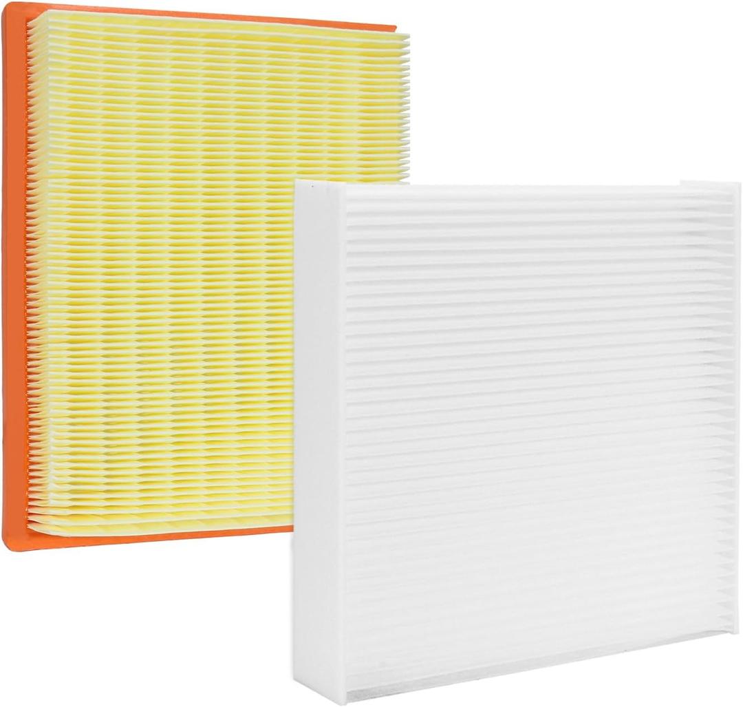 Engine and Cabin Air Filter Combo Set Replaces part number: 17801-37020, 87139-07010, 17801-0T040, 17801-37021, 72880-AJ000, 72880-AJ0009P, 87139-02020, 87139-02090