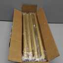 Velvet Ropes and Posts 6 Pcs, Red Velvet Rope 5 ft, Stanchion Post with Ball Top, Crowd Control Barriers Gold Stanchions, Red Carpet Poles, Crowd Control Ropes and Poles for Party Supplies