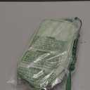 Abiudeng Large Capacity Makeup Bag Ladies Cosmetic Bag Travel Bag with Compartments Portable PU Leather Travel Makeup Bag with Handle (Checkerboard-Green)