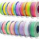 Matte Rainbow PLA 3D Printer Filament Bundle, 1kg,16 Rolls