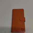 ZZXX for iPhone 16e Wallet Case with [RFID Blocking] Card Slot Kickstand Magnetic Closure Leather Flip Fold Protective Phone Case for iPhone 16e Case Wallet(Brown-6.1 inch)