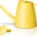 Plastic Watering Can - for Home Plant Garden - 1/2 Gallon - Yellow