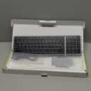 seenda Bluetooth Keyboard and Mouse for Mac, SKM64-2 Multi-Device Rechargeable Slim Wireless Keyboard Mouse Stainless Steel Full Size, Compatible with MacBook Pro/Air, iPad, Mac - Space Gray