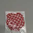 Sourdough Jar Cover, Reusable Sourdough Cloth Cover, 3pc Handmade Cotton Cloth Covers for Sourdough Starter Jar Sourdough Bread Baking Supplies Fit Jars Mouth from 3-4 Inch (Red Plaid)