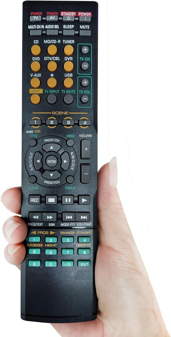 Universal Remote Control Compatible for Yamaha AV Receiver Home Audio HTR-5150 HTR-6040 HTR-6040G HTR-6050 HTR-6130 HTR-6230