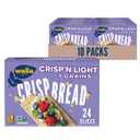 Wasa Crispn Light 7 Grains Crispbread, 4.9 oz (Pack of 10), Crackers, Non-GMO Ingredients, 7 Grain Blend, 20 Calories per Slice (EXP 06/30/26)