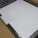 Koonmi Black Framed Bathroom Mirror - Shatterproof 30"x40" Tempered Glass, HD No Distortion, Horizontal/Vertical Mount, Modern Matte Aluminum Alloy Frame