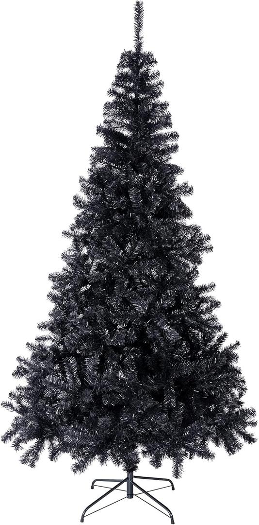 Sunnyglade 4 FT Halloween Black Premium Artificial Christmas Tree 400 Tips