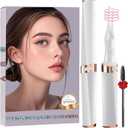 Heated Eyelash Curler  2 in 1 ClipType Eyelash Curlers  Electric Eyelash Curler Rechargeable for 24H Long Lasting, 3 Heating Modes, 8S Fast Heating, Makeup Tool Gifts for Women Girls, WhiteDB