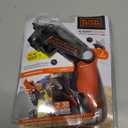 BLACK+DECKER Cordless Screwdriver with LED Light 4V MAX, Electric Screwdriver with 2 Pcs Bit Set