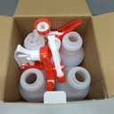 LiBa Spray Bottles (4 Pack, 16 Oz), Refillable Empty Spray Bottles for Cleaning Solutions, Hair Spray, Watering Plants, Superior Flex Nozzles, Mist Sprayer, Bleach/ Vinegar/ Rubbing Alcohol Safe