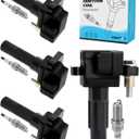TAUTOY Set of 4 UF738 UF665 Ignition Coil Pack & Iridium Spark Plugs (2.5L Only) For Subaru Forester 2011-2013,Impreza 2011-2014,Legacy 2010-2011,WRX STI 2013-2018, # 22433AA600 22433AA601 5C2100