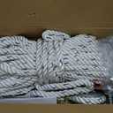 Rope Puller 3/4 Ton Capacity with 100' of 0.6" Dia. Rope, Come Along Winch, Come Along Puller for Tree Felling, Moving Boats and Trailers, Securing Materials