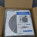 8" Room to Room Fan with Remote, Reversible Through Wall Fan for Quietly Circulating Air, 320 CFM Through the Wall Fan with Temperature Control, Durable Build Quality, In Wall Fan for Closet, Laundry