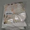 MYSKY HOME Short Curtains for Bedroom Small Windows, Light Filtering Sheer Drapes Kitchen Bathroom Panels Set Boho Decor Country Style, Light Filtering Privacy Protect, 50x54, White, 2 Pieces