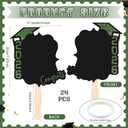 24 Pcs Custom Graduation Cutout Face Fans with Handle Double Sided Grad Party Supplies Class of 2026 Grad Photo Props Blank DIY Photo Frame for Graduation Party Souvenirs(Green)