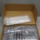 Goodluck 100 Pack 16oz Plastic Cups with Lids and Straws, Clear Disposable Iced Coffee Cups, Food Safe Cold Drink Cups for Bubble Tea, Smoothies & Shakes, BPA Free