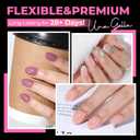 UNA GELLA Oval Nail Tips Exra Short 504PCS Pre-shape Gel Oval Almond Nail Tips for Women DIY Salon Round Almond Press On Nails Full Cover Clear Fake Acrylic Tips 12 Sizes
