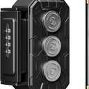 Magnetic Key Lock Box,Magnetic Key Holder Under car,Magnetic Key Cabinets,Key Holder Magnetic,Hide a Key Magnetic Holder,Waterproof Magnetic Key Hider Outside,4 Combinations & Dual Mounting,