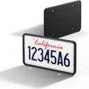 Spigen Car License Plate Frame Holder (Rattle Proof and Weather Proof) [1 Pack] with Screws & Installation Kit Designed for New Tesla Model Y Juniper, Model 3/Y/S/X/Cybertruck & All Cars (Black)