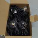 Brightown Outdoor String Lights 29 Feet G40 LED Patio Lights, Plug-in, 13 Plastic Edison Bulbs(1 Spare), Waterproof Connectable Hanging Light for Backyard Porch Balcony Party Decor, E12 Base, Black