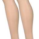 Truform Sheer Compression Stockings, 15-20 mmHg, Women's Thigh High Length, 20 Denier, Nude, Medium