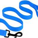 CollarDirect Waterproof Dog Leash Small Medium Large Durable Pet Leashes for Walking Training Running Pink Black Blue Orange Green (L, Blue)