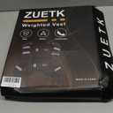 ZUETK Weighted Vest, 5lb/6lb/8lb/10lb/12lb/16lb/20lb/25lb/30lb Weight Vest with Reflective Stripe, Weighted Vest for Men Women Workout Equipment for Strength Training, Running, Jogging, Weight Loss