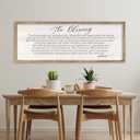 The Blessing Christian Song Lyrics Wall Decor 40x15 Inch May The Lord Bless You Religious Scripture Home Sign Wood Framed Modren Living Room Bible Verse Wall Art Hanging Decoration (Wood)