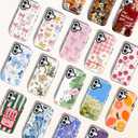 Girls Cute Case for iPhone 16, Bow Cherry Women Phone Cases | Dual-Layer Shockproof Protection