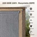 OKBA Sun Shades Outdoor Patio 6'W x 6'H,Patio Roller Shades Roll Up Blinds, 72"W x 72"H