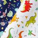 Titiweet Dinosaur Wrapping Paper for Boys Girls Kids - Dinosaur Gift Wrap, 12 Sheets Dino Wrapping Paper for Christmas Birthday Holiday, 20 x 28 Inches Per Sheet