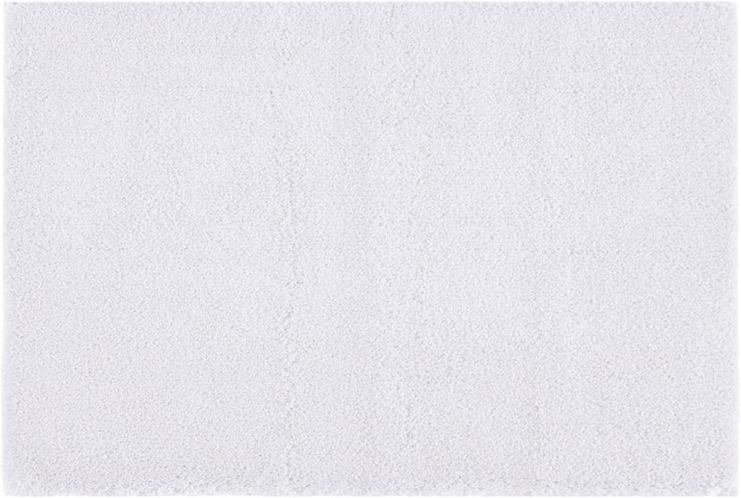 Madison Park Signature Marshmallow Bathroom Rug Non Slip, Luxrurious Plush Bath Mat, Absorbent, Quick Dry, Spa Design Bath Room Dcor, 20x30, White