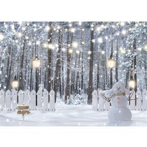 Winter Wonderland Backdrop Winter Photography Backdrop Snowy Forest Background cp-570(7x5ft)