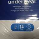 Amazon Basics Unisex Protective Underwear with Odor Control, Overnight Absorbency, Large, 56 Count (4 Packs of 14)