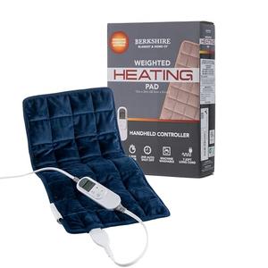 Berkshire Weighted Heating Pad for Pain Relief -12"x24" Electric Heat Wrap with 10 Heat Settings, Auto Shut Off -Targets Back, Neck, Shoulder, Leg, Abdomen Cramps -Machine Washable & Portable