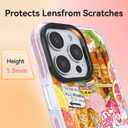 ChiCsFleur for iPhone 12 / iPhone 12 Pro Case, TPU Phone case with Camera Protection for Women Girls Teens - Orange Italian Gift Y2K Collage Coastal Evil Eye Lemon Cherry Design Beach Aesthetic